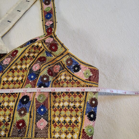 Anthropologie Payal Pratap Nora Midi Embroidered Artisan Festival Boho Dress 8 - Picture 13 of 15